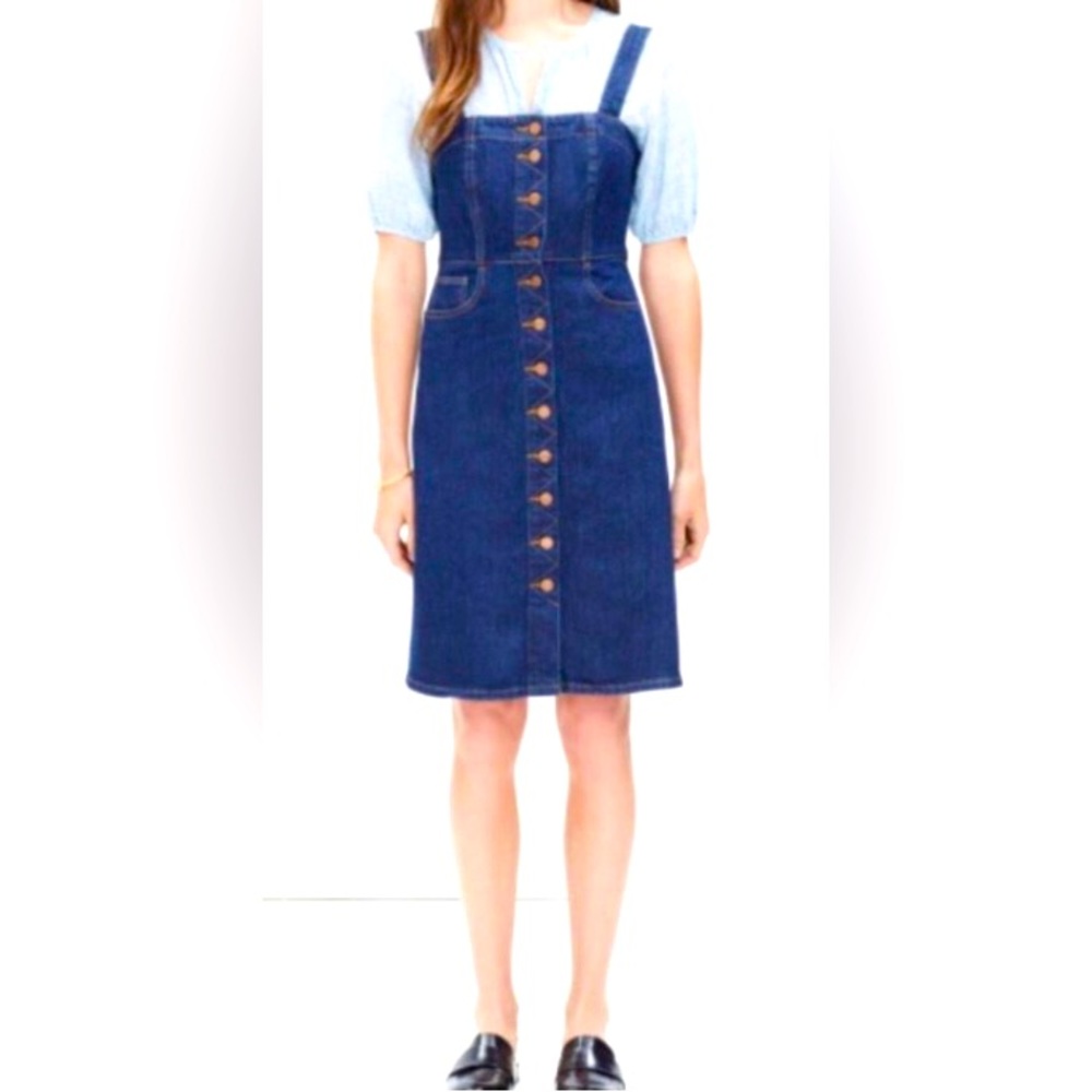 Madewell Denim Overall Button Down Dress